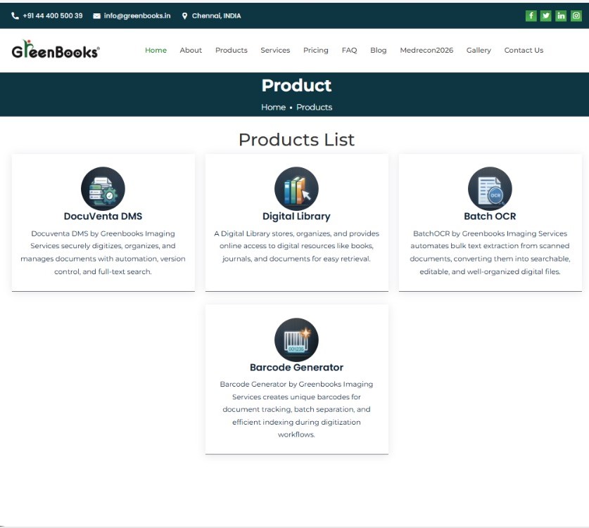 product page